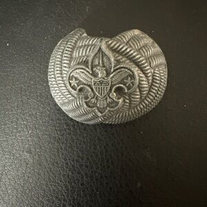 Vintage BSA Boy Scouts of America Metal Eagle Neckerchief American Eagle .